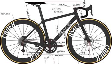 Giant xs deals frame size
