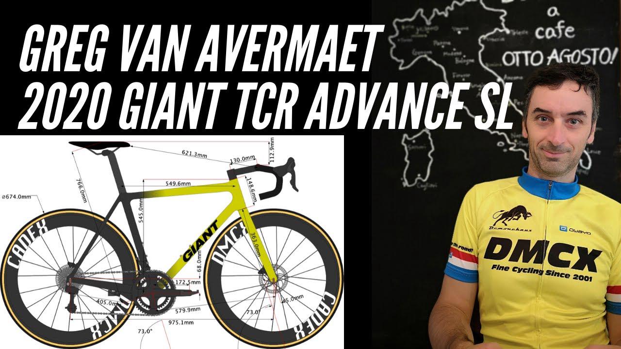 'Video thumbnail for Greg Van Avermaet's 2021 Bike size'