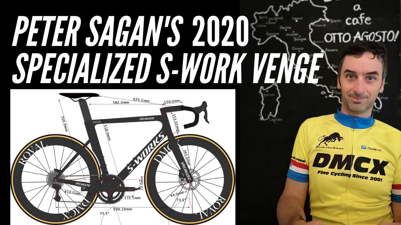 'Video thumbnail for Peter Sagan's Bike size: Specialized S-Work Venge 2020 (S.1 Ep.06)'