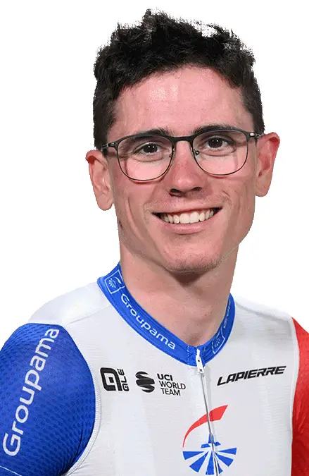 portrait of David Gaudu's 2022 bike size