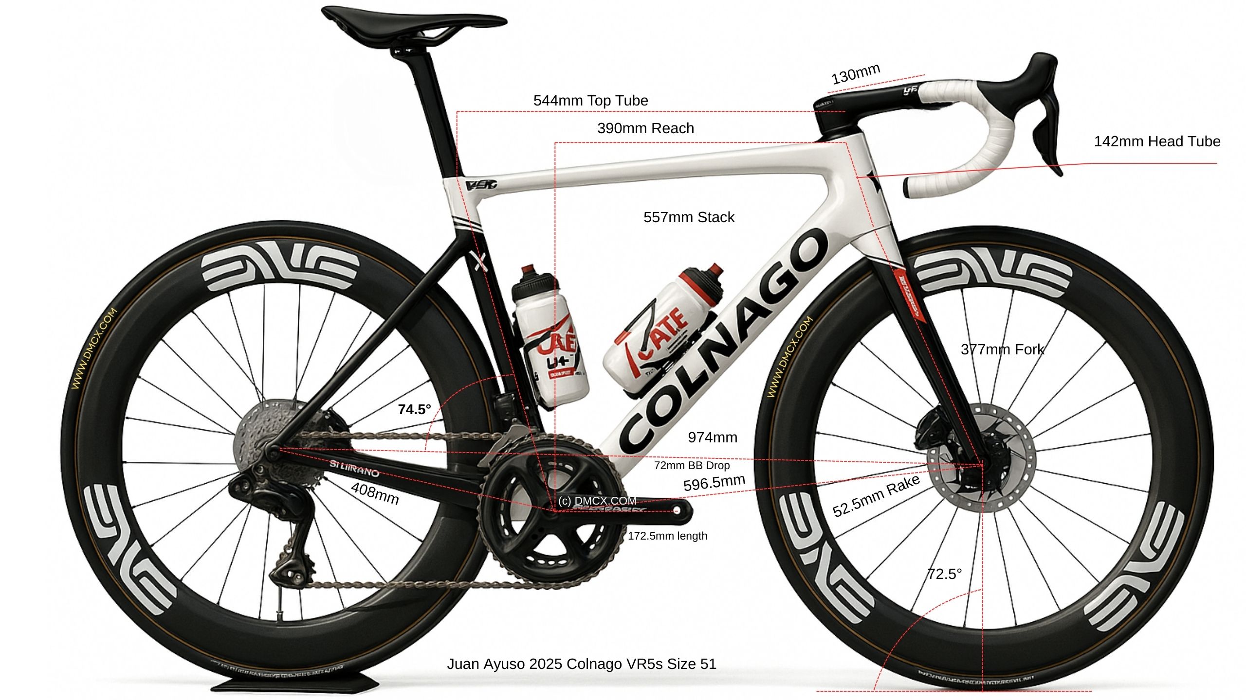 Juan Ayuso 2025 Colnago V5Rs Bike Size